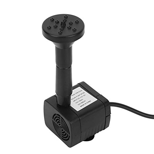 Jeffergarden Bomba de Agua Sumergible Solar en Miniatura sin Cepillo 1.2 vatios para Fuente, Estanque, Acuario