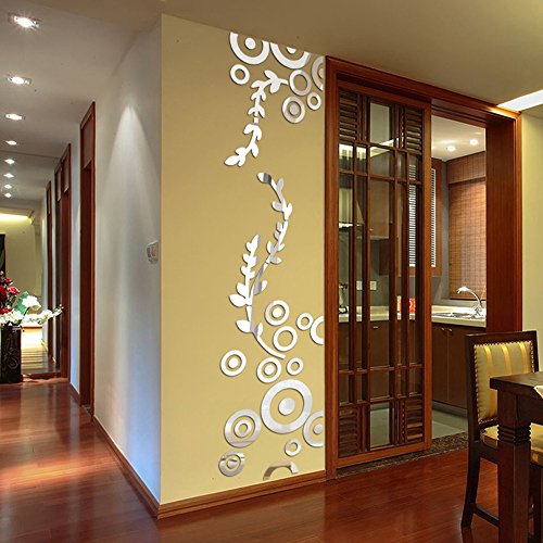 JiaMeng Pegatina de Pared, Elegante Hoja desprendible 3D Love Etiqueta de la Pared calcomanías de Vinilo de Arte decoración del Dormitorio (Multicolor 4, tamaño Libre)