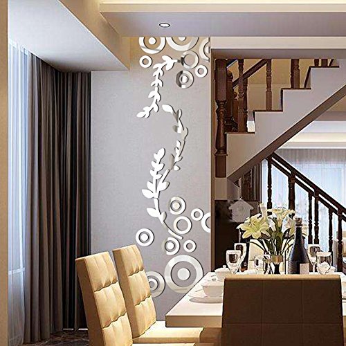 JiaMeng Pegatina de Pared, Elegante Hoja desprendible 3D Love Etiqueta de la Pared calcomanías de Vinilo de Arte decoración del Dormitorio (Multicolor 4, tamaño Libre)