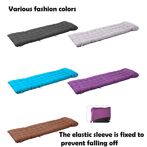 JJAIR Tumbona Cojín, cojín Resistente al Agua y Transpirable Easy Clean Tela para el Exterior Moderno y Elegancia Jardines o Balcones Suaves y cómodas,5