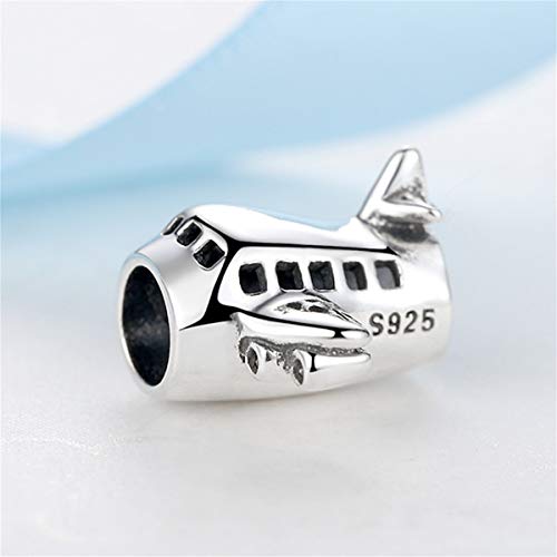 Joyas de Regalo de Cuentas de Encanto, Original 100% 925 Sterling Silver Bead Charm Fit Bracelets Love Travel Palm Tree Eiffel Tower Charms Women DIY Jewelry Venice Gondola