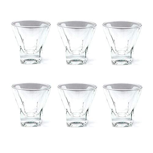 Juego 6 Vasos Chupito Cristal Liso 6Cm.