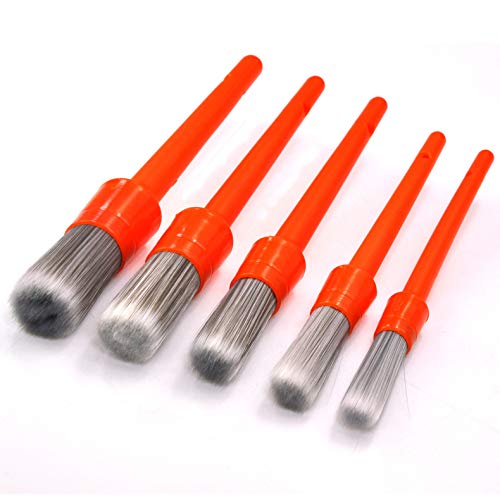 Juego de 5 brochas de cera para pintura de tiza con cerdas SRT de primera calidad