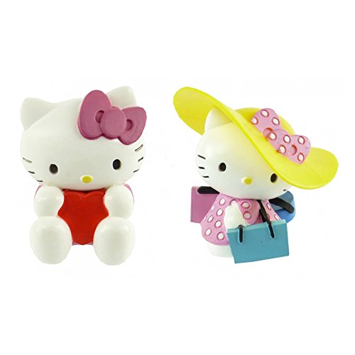 Juratoys - B53402 - Figurita - Hello Kitty - caja de regalo - Hello Kitty y Hello Kitty de San Valentín Compras (Importado de Francia)