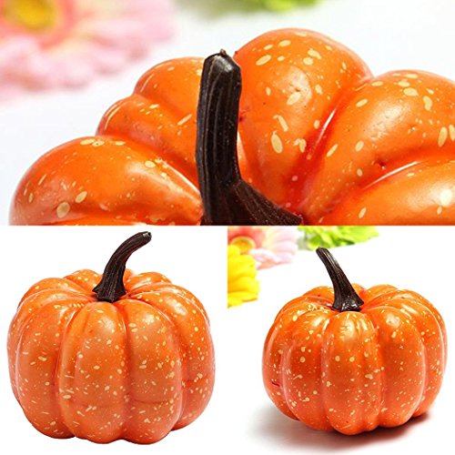 JUSTDOLIFE Calabaza Artificial Realista Halloween Hortalizas Artificiales Decoración del Partido Verduras