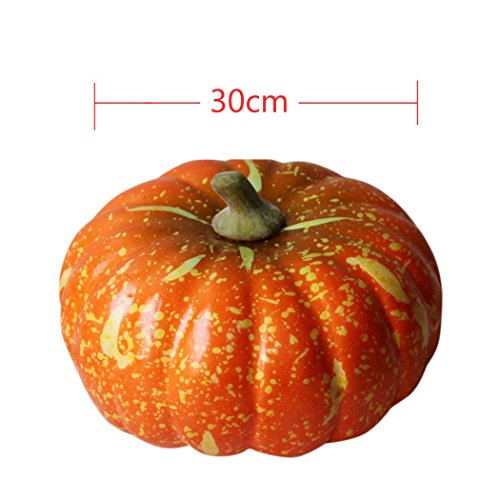 JUSTDOLIFE Calabaza Artificial Realista Halloween Hortalizas Artificiales Decoración del Partido Verduras