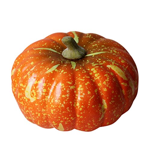 JUSTDOLIFE Calabaza Artificial Realista Halloween Hortalizas Artificiales Decoración del Partido Verduras