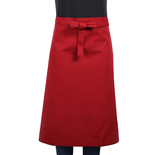 JYPHM Delantal de Cocina para Mujer Hombre Chef Delantal Bistro Comercio Restaurante y Hogar Cocina Delantal Waitress Delantal