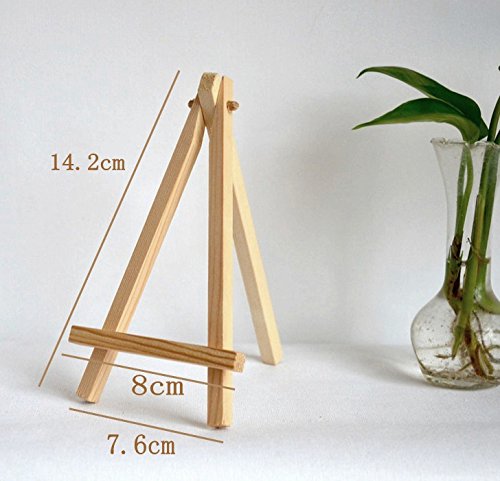 JZK 10 x Mini pequeña madera caballete para boda foto menús bautismal cumpleaños decoración mesa de fiesta & bar