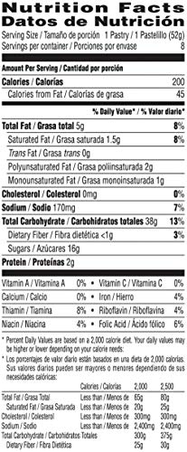 Kelloggs Pop Tarts Relleno de Fresa y Glaseado - 8 Unidades