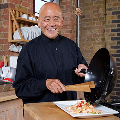 Ken Hom - Miniwok (36 cm, Acero al Carbono, Antiadherente), Color Negro