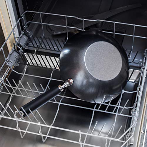 Ken Hom WKH427001 Wok, Color Negro, Acero al Carbono, 27 cm