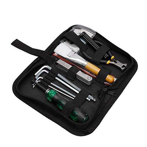 Kit completo de herramientas de mantenimiento para reparación de guitarra, herramientas de reparación para ukelele, bajo, mandolina, banjo, guitarra