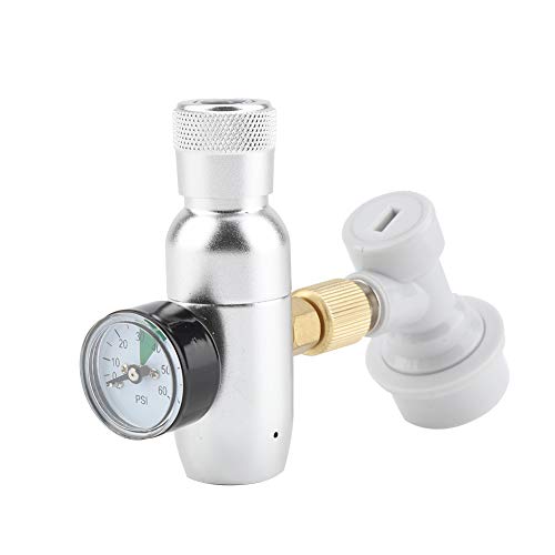Kit De Cargador de Regulador Homebrew CO2 16g Barril de Cerveza Cargador Dispensador De CO2 Desconexión de Gas de Servicio Pesado Proyecto de Cerveza Kegerator(0-60PSI)