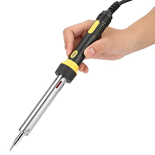 Kit de hierro para soldadura eléctrica Temperatura eléctrica Pistola de soldadura de hierro para soldadura recta TU-505B-100W 220V enchufe de la UE