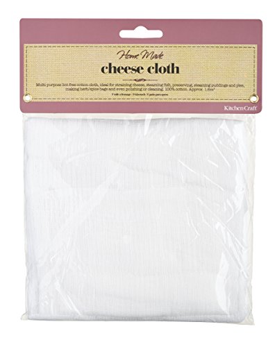 Kitchen Craft Bolas para Queso, Tela, Blanco, 14x14x14 cm
