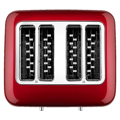 KitchenAid 5KMT4205ECA - Tostador (4 rebanada(s), Rojo, Aluminio, 2500 W, 220-240 V, 50-60 Hz)