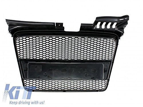 Kitt fgaua4b7rsbb central rejilla diseño parrilla w/o Badge, Color negro Mate