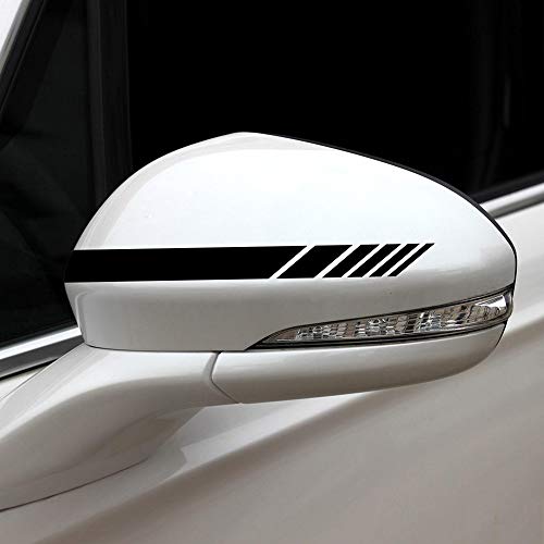 KKmoon 5PCS Pegatinas de Coche, Rayas de Calcomanía Pegatina para Puerta Lateral,Coche Cuerpo Decorativa, Espejo Retrovisor,Capucha Etiqueta Engomada