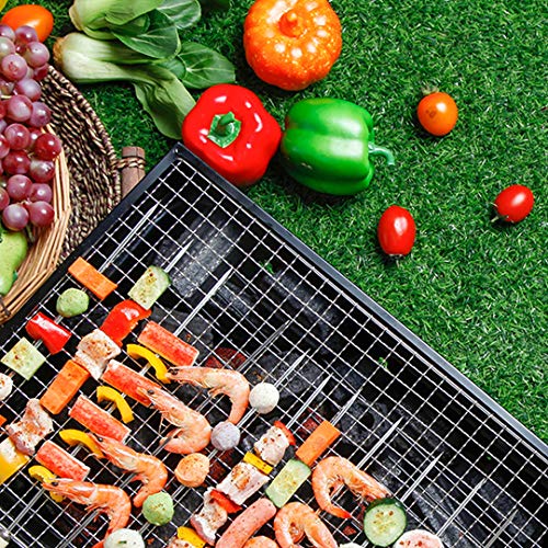 Kono Barbacoa de Carbón Portátil Parrilla Barbacoa Plegables para Cocinar Camping Senderismo Picnics (para 4-6 Persona)