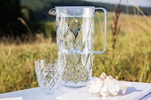 Koziol Crystal S - Vaso de plástico pequeño, 200 ml, Efecto Cristal, Color Transparente
