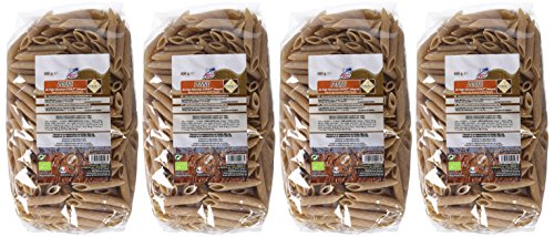 La Finestra Sul Cielo Penne Integral de Trigo Duro - 4 Paquetes de 500 gr - Total: 2000 gr