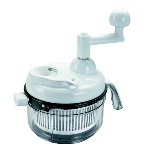 Lacor - 60361 - Mini Picadora de 2 cuchillas+batidor 1 Litro Manual