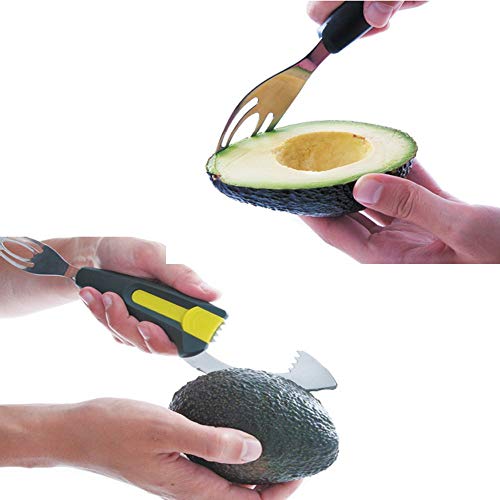 Lacor - 61355 - Pelador De Aguacates Con 5 funciones Inox.