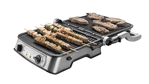 Lacor - Grill abatible PRO con doble zona de cocción