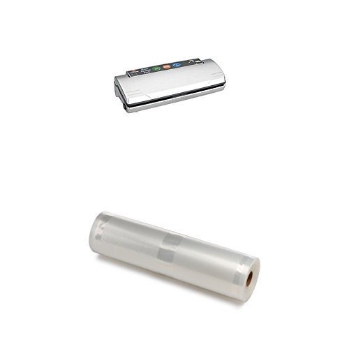 Lacor Home 69050 - Maquina vacío, 110 W, gris + Lacor 69058 - Bobinas tubo vacío, 105 micras, 28 x 10 cm