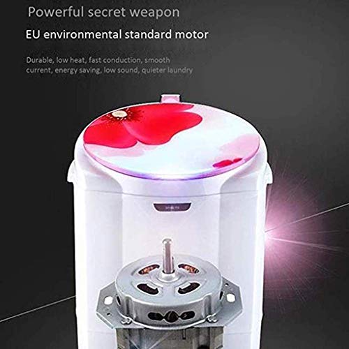 Lavado portátil máquina automática Ligera Lavadora con función de Giro y el Temporizador de Apartment Hotel Dormitorio (Color: Rojo) JIAJIAFUDR (Color : Blue)