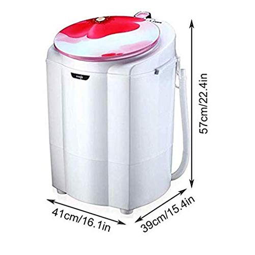 Lavado portátil máquina automática Ligera Lavadora con función de Giro y el Temporizador de Apartment Hotel Dormitorio (Color: Rojo) JIAJIAFUDR (Color : Blue)