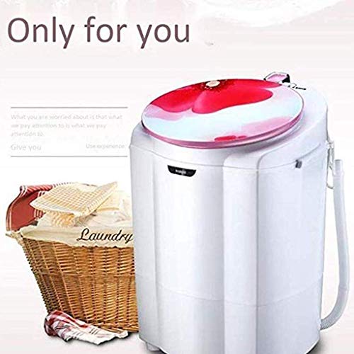 Lavado portátil máquina automática Ligera Lavadora con función de Giro y el Temporizador de Apartment Hotel Dormitorio (Color: Rojo) JIAJIAFUDR (Color : Blue)