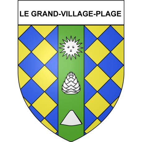 Le Grand-Village-Plage 17 ciudad - Pegatinas autoadhesivas (12 cm)