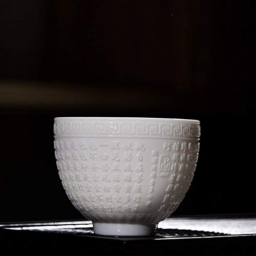 LEBAO Purple Clay Ceramica Te Taza Teteras Teteras Set Caolín Porcelana Copas Relieve Sutra del Corazón Budista Copa Copa Individual Taza De Té De Kung Fu Sistema Zen Taza De Cerámica