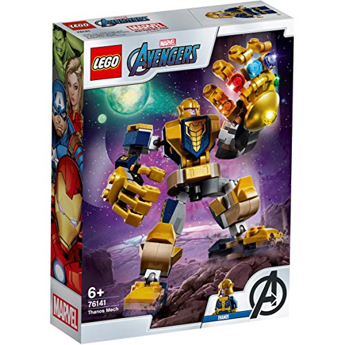 LEGO Super Heroes - Armadura Robótica de Thanos, Juguete de Construcción de Figura de Acción Mecánica de Juguete Inspirada en el Universo de Marvel, Set de Meca Coleccionable (76141)