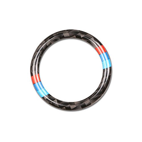 Lembeauty - Anillo decorativo de fibra de carbono para llavero