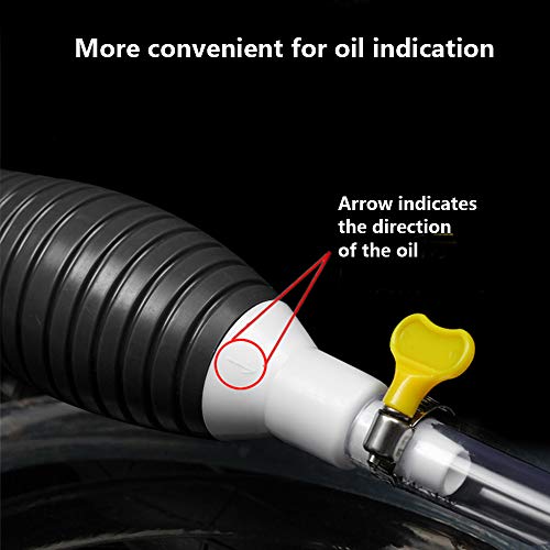 Lezed Bomba de Combustible Manual de Sifón Bomba de Trasvase de Gasoil Bomba de Transferencia de Mano de Cebado Bomba de Transferencia de Líquido de Gasolina y Diésel para Coche, Barco Marino (1.5 M)