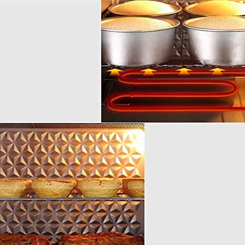 LFDHSF Mini Hornos Mini Horno Eléctrico - Control de Temperatura Comercial Doméstica Rosada 40L Expansión Doble Puerta Multifunción Horno eléctrico, 51.3x40.6x36.5cm / - /