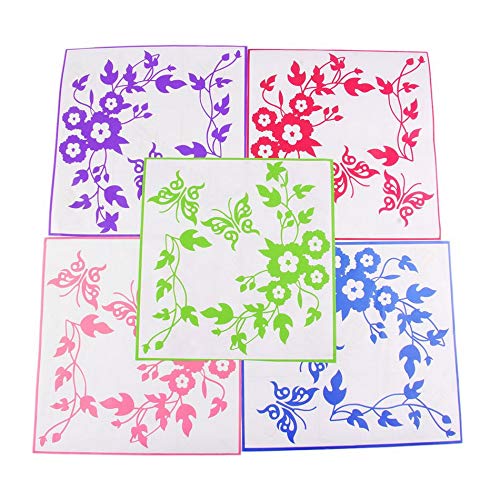 Libety Mariposa Flor Ba?o Inodoro Portátil Calcomanías de Pared Etiqueta Decorativa Muebles para el hogar Decoración Etiqueta de Lavadora-Rosa