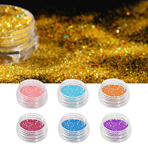 LifreerJuego de purpurina fina de 24 colores, multiusos, manualidades, suministros corporales, purpurina, polvo de purpurina cosmética para manualidades, fabricación de tarjetas, reserva de chatarra