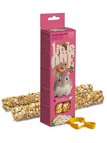 Little One Snack Roedores Arroz Inflado y Nueces 2 Sticks x 55 gr