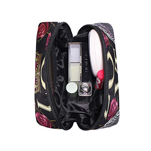 LIUBT Rose Love Swing Crown - Neceser de maquillaje de viaje, organizador multifunción para mujer