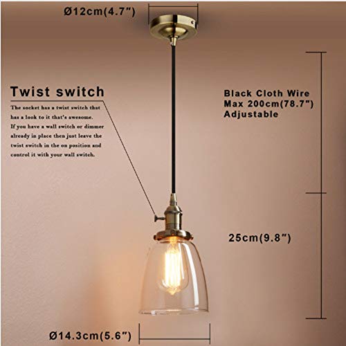 LIUJINHAI Permo Vintage Hanglamp Glass Chandelier Vintage Colgante Luz de Techo Modernas Lámparas Iluminación Catering Iluminación Productos para el Hogar