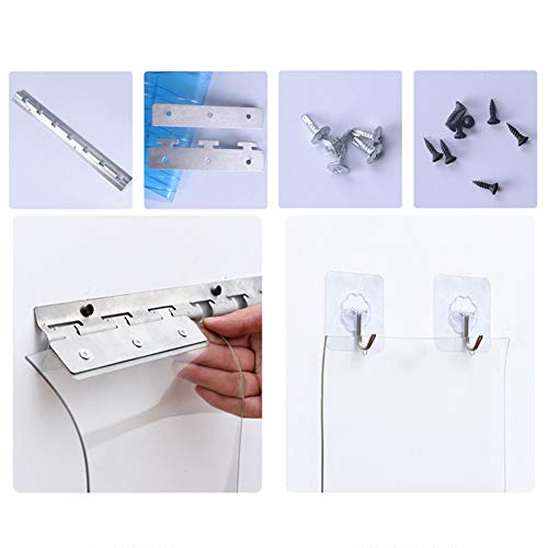 LJIANW Cortina for Puerta Tiras PVC Puerta De Cortina De Tira De PVC, 15CM 1 Pieza, 0.2mm Grosor Aire Aislado A Prueba De Polvo Almacén De Cámaras Frigoríficas Abastecimiento