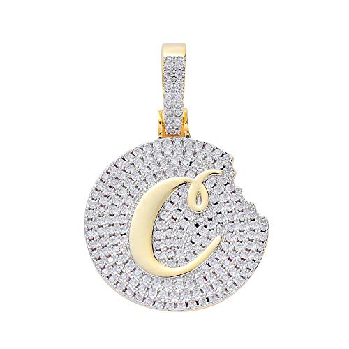 LKYH Hombre Mujer Moderno Pop Clásico Personalidad Moda Creativo Galleta Colgante Colgante Collar