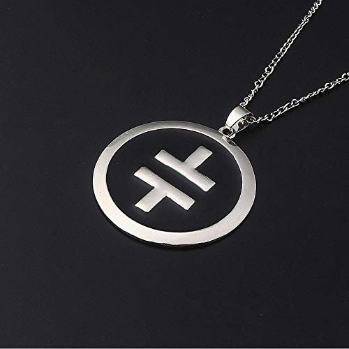 LKYH Moda Clásica Personalidad Hombres Mujeres Moderno Pop Creativo Rock Band Tokyo Hostel Collar con Colgante