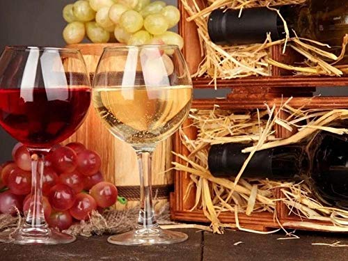 LLYMGX Diamond painting 5D diamante pintura vino diamante bordado uva punto de cruz imagen de diamantes de imitación cocina decoración del hogar -13 40x30cm