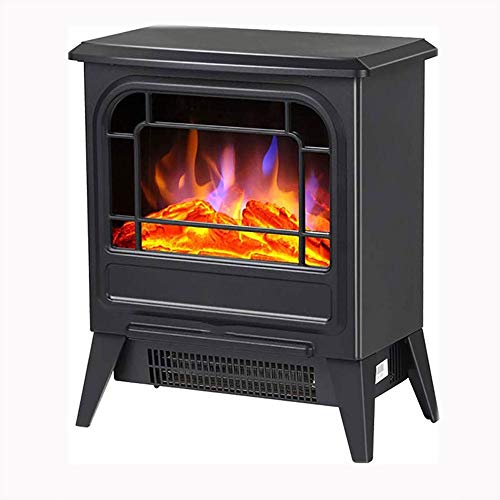 LMDH Chimenea eléctrica portátil salamandra- Prestigio de las chimeneas eléctricas, cierre de seguridad