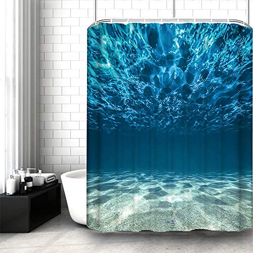 Lonior Cortina para Ducha Impermeable Cortinas de Baño Resistente al Moho Anti-Bacteriano Cortina de Ducha con 12 Ganchos 180X180